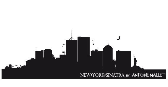 new york skyline silhouette vector. Free+vector+cityscape