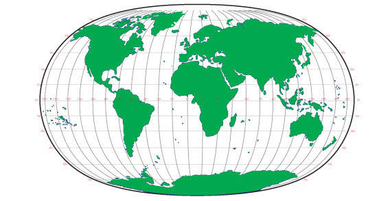 world map vector image. World map free vector