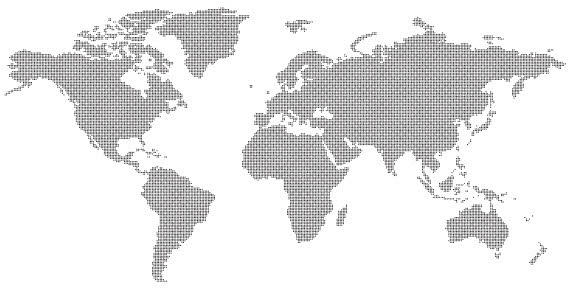 world map vector dots. Dotted world map free vector