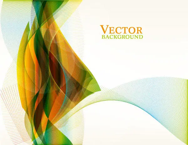 Free Abstract Colorful Wave Vector Background