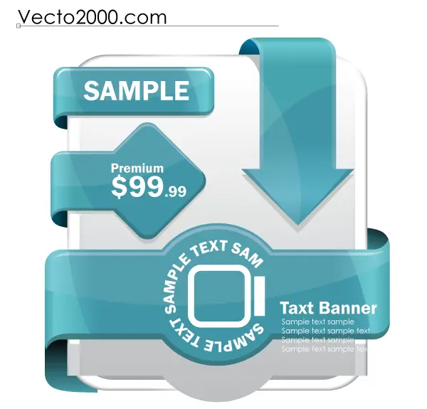 Free Vector Web Label Elements