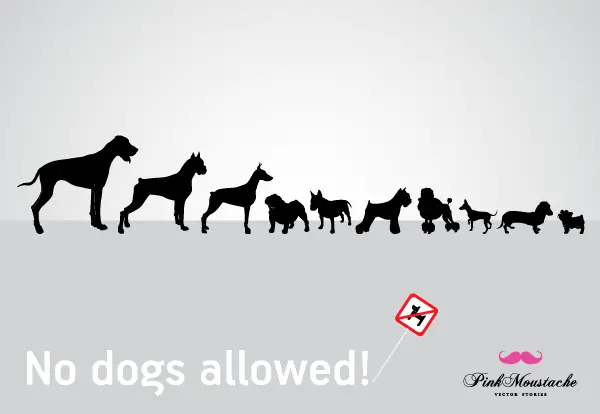 Dog Silhouettes Free Illustrator Vector Pack