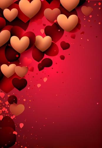 Silk Thread Heart Shape Valentine Background Silk Thread Heart Shape Valentine Background