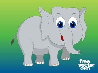Cartoon Elephant Free Vector Cartoon Elephant Free Vector