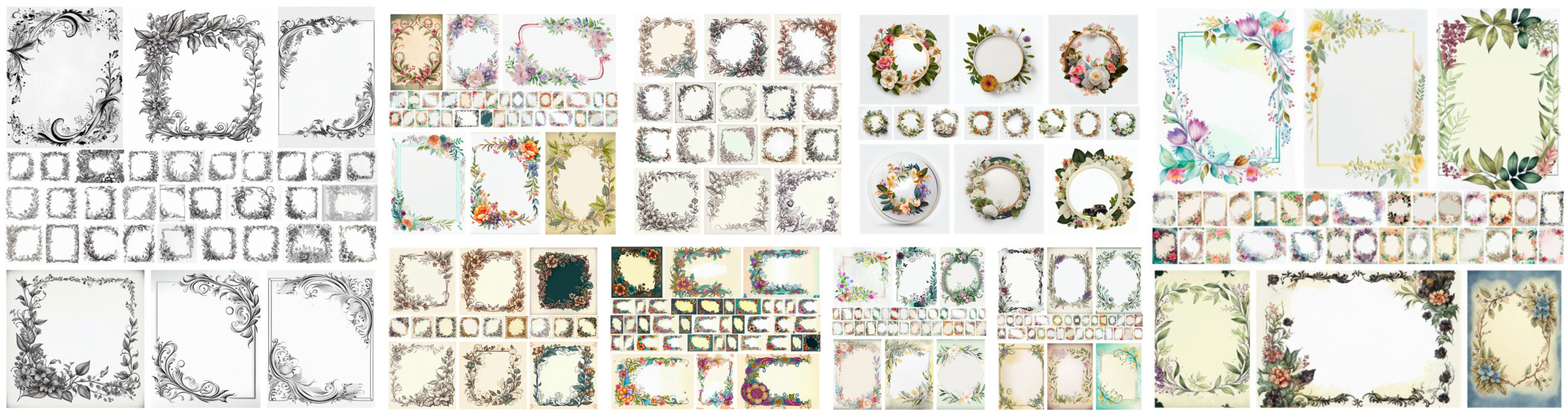 Flower Frame collection preview