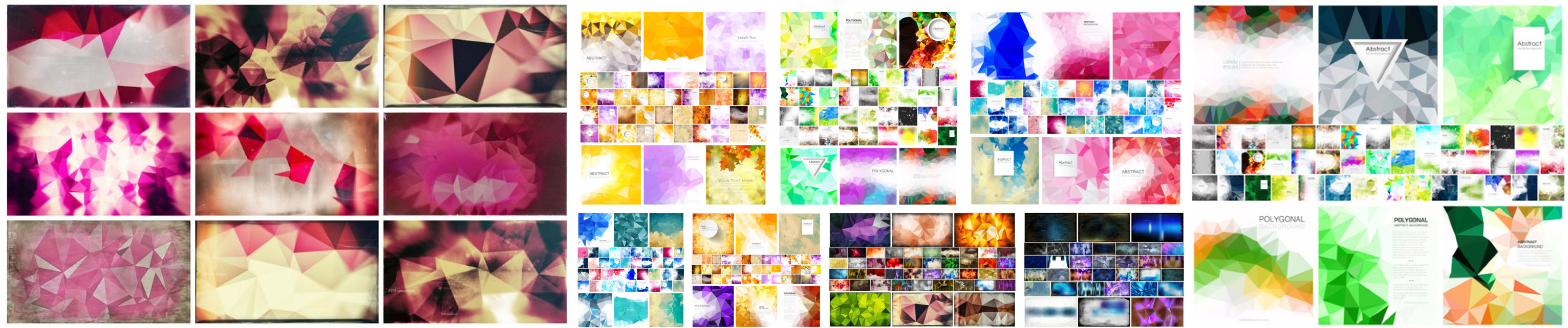 Polygonal Background collection preview