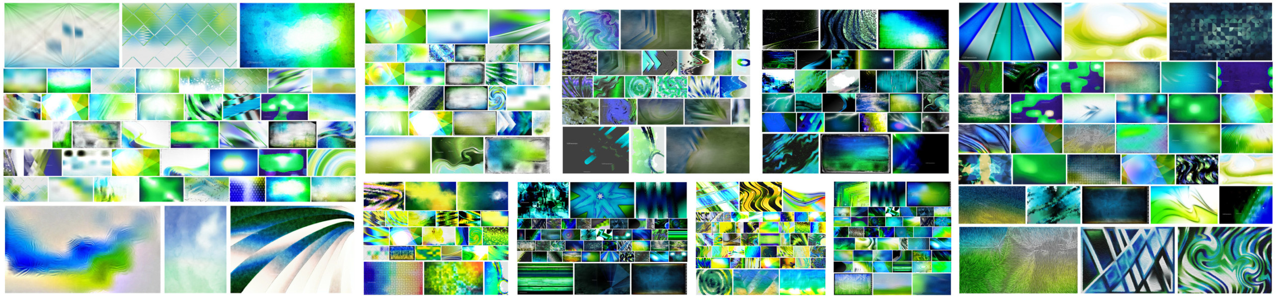 Blue and Green Texture