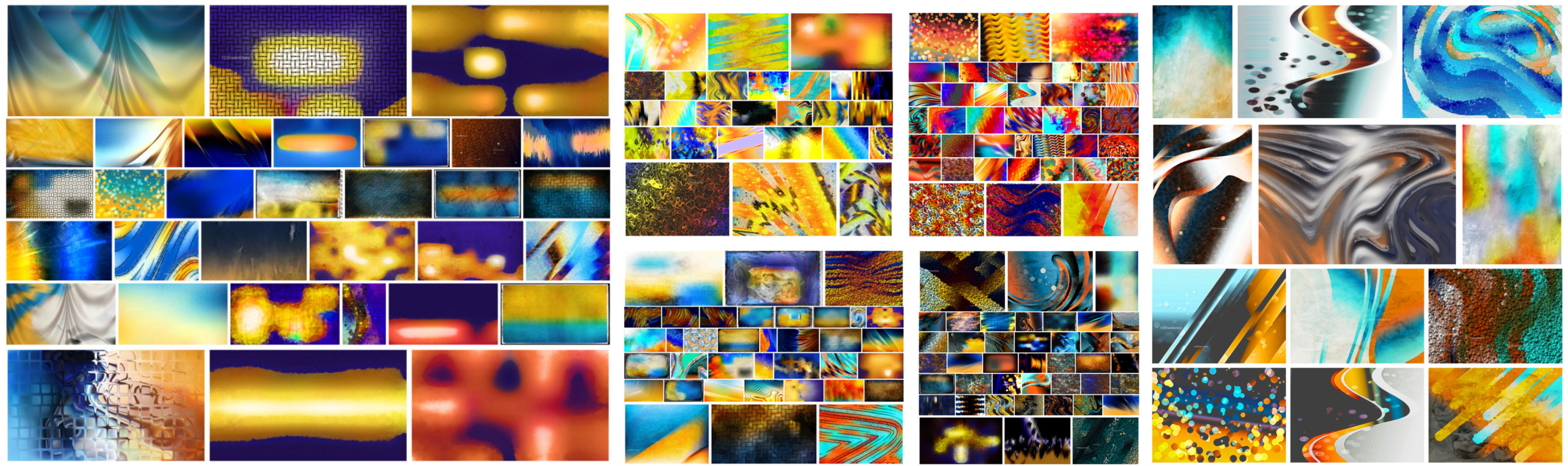 Blue and Orange Background collection preview