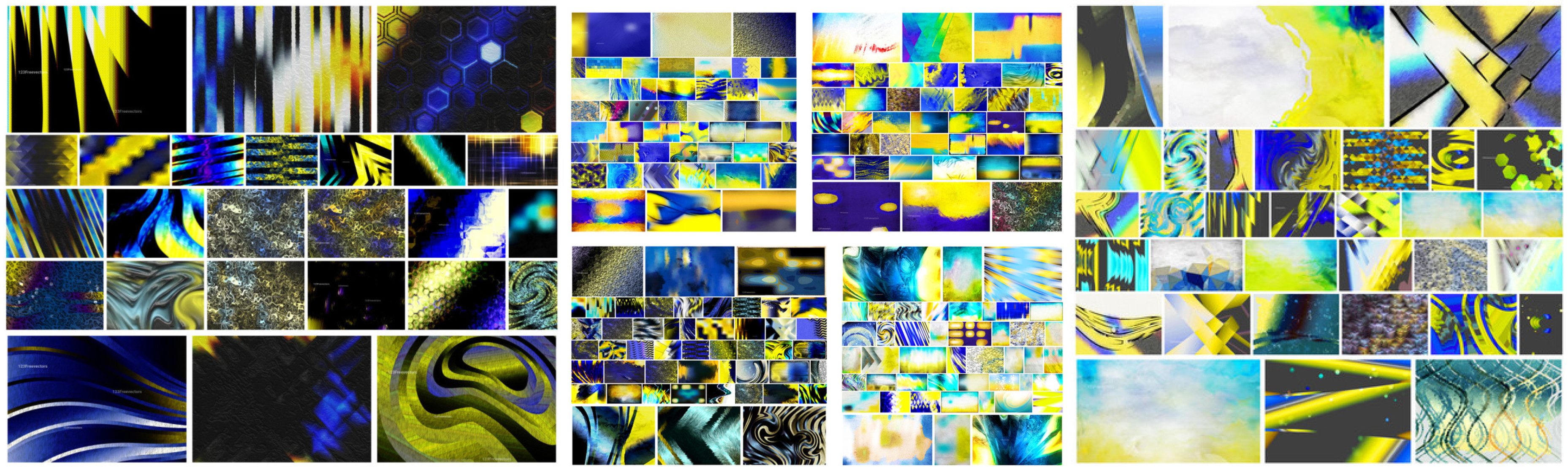 Blue and Yellow Background