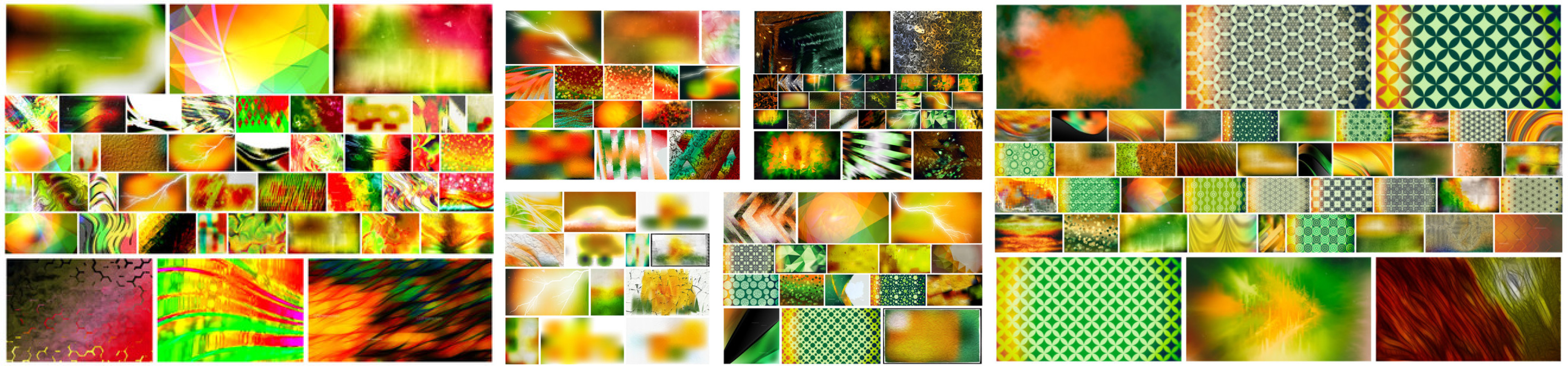 Orange and Green Background