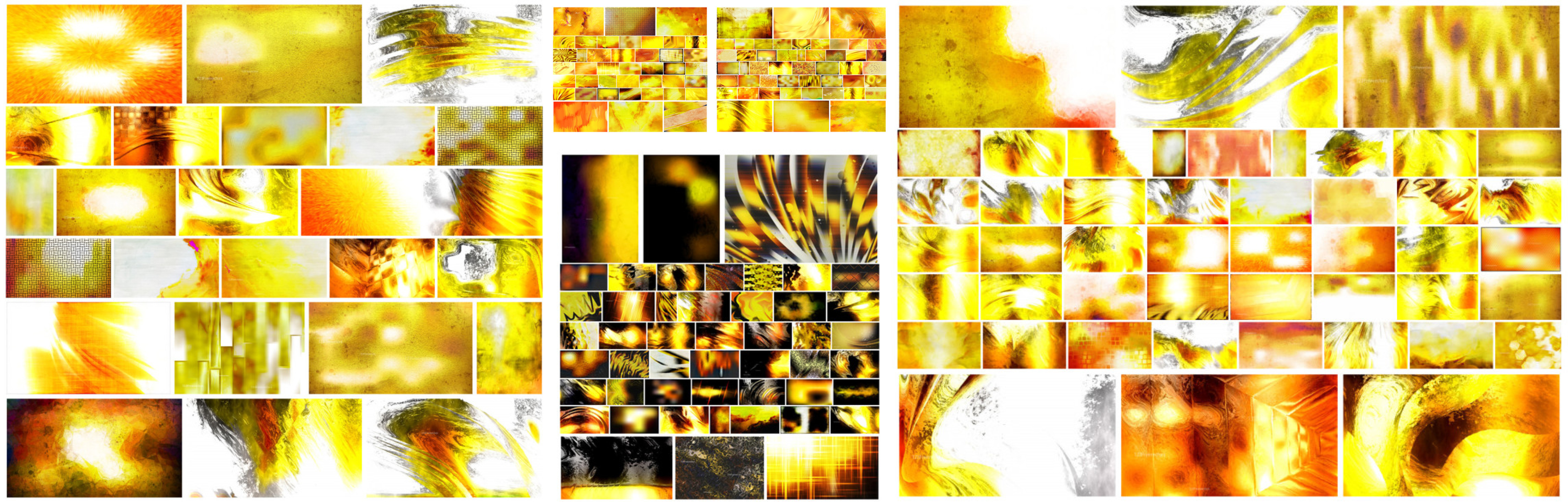 Orange and Yellow Texture collection preview
