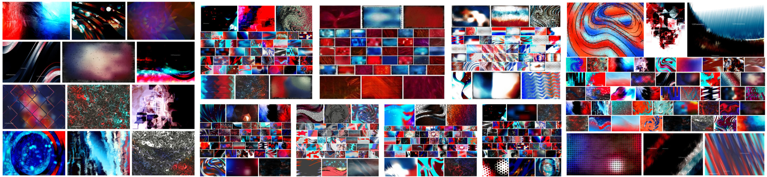 Red and Blue Background