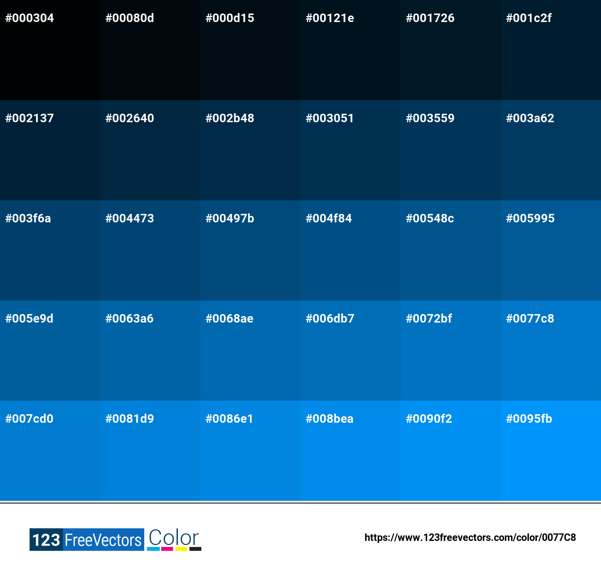 Pantone 3005 C | #0077C8 - Detailed Color Information and Usage