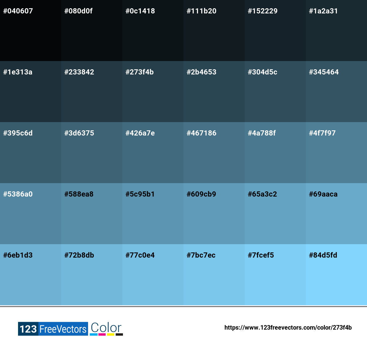 273f4b - Hex color code | In-depth Color Profile and Usage Tips