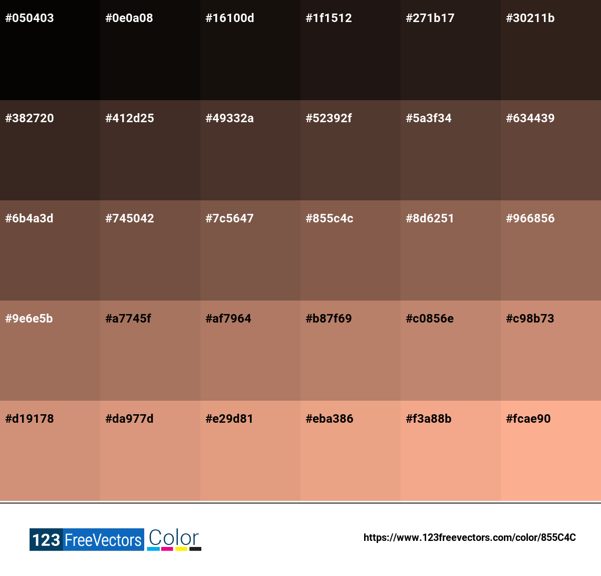 Pantone 18 1229 Tcx Carob Brown 855c4c Detailed Color Information and Usage