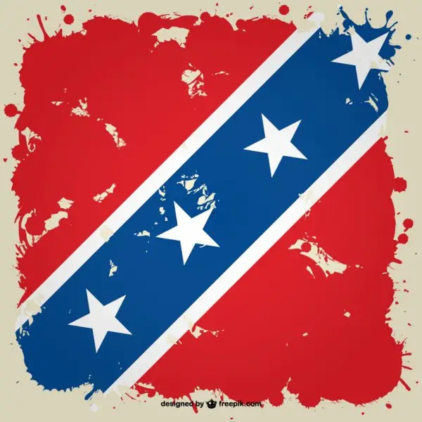 Download Grunge Confederate Flag Free Vector