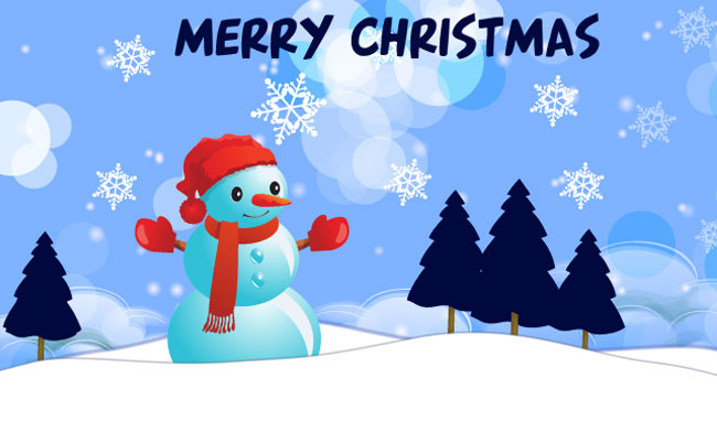 Christmas Card Template Free from www.123freevectors.com