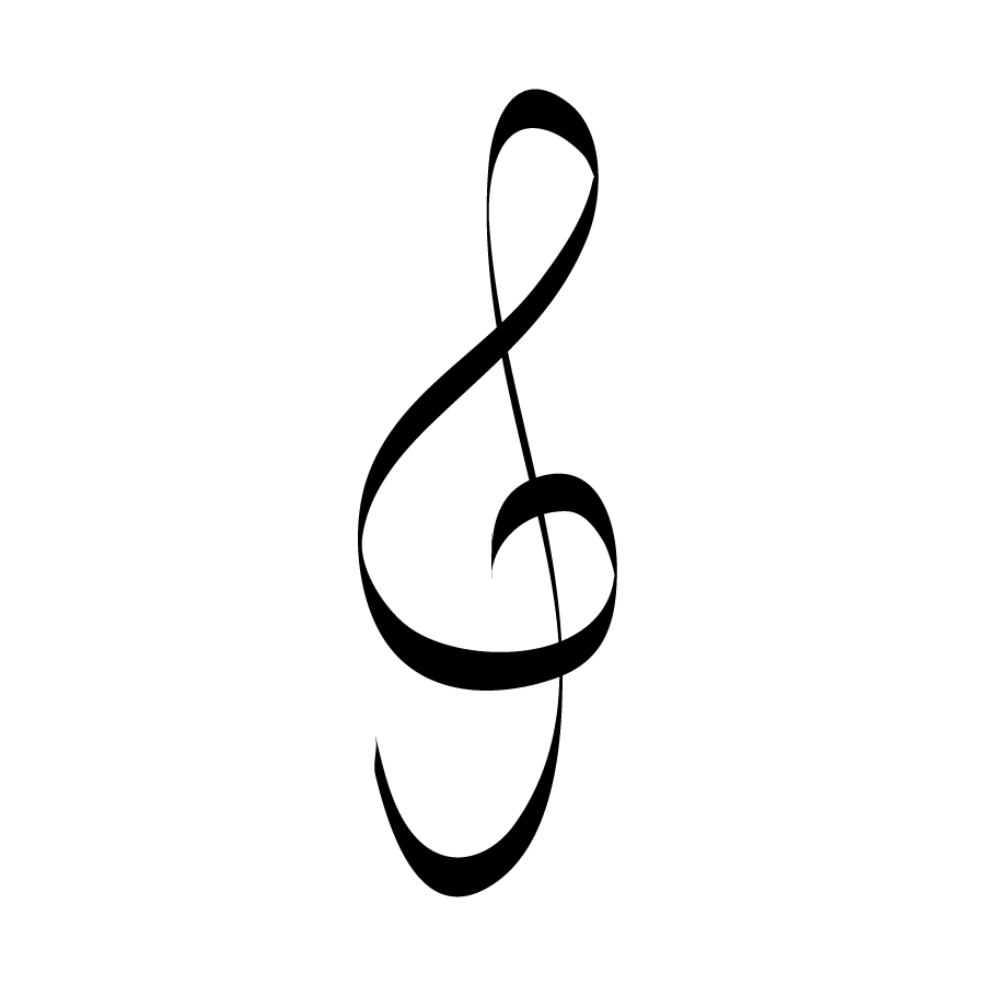 treble clef clip art free vector - photo #20