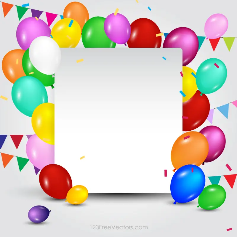 Happy Birthday Card Template 123Freevectors