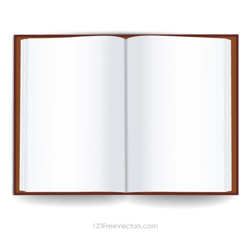 Blank Open Book Template