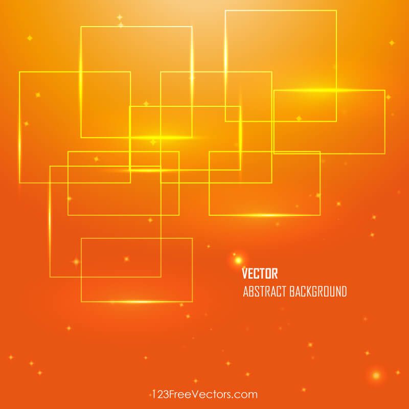 Orange Abstract Background Vector Free