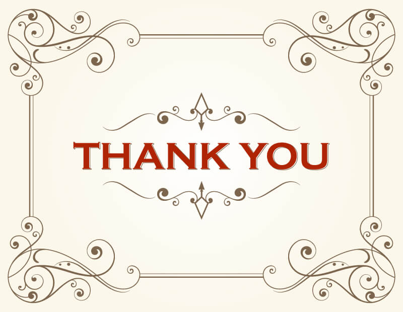 Thank You Card Template