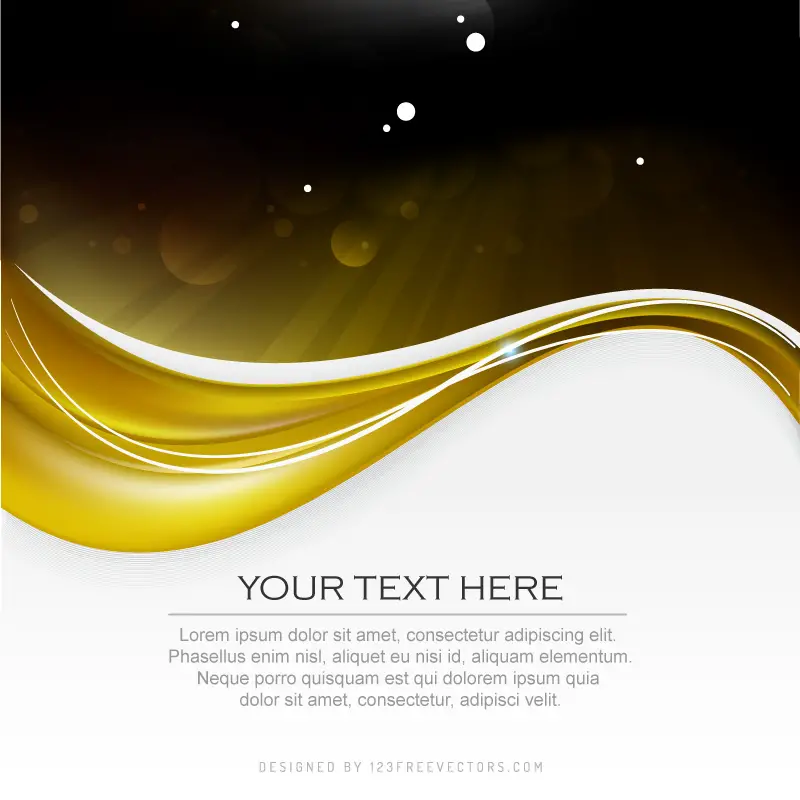 Download Vector - Black Gold Background Design Template - Vectorpicker
