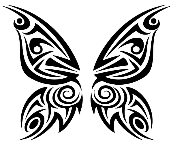 Download Free Tribal Butterfly Vector