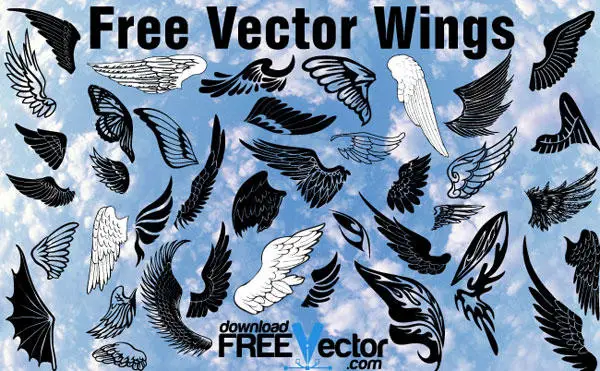 Download Wings Vector Pack Free Download
