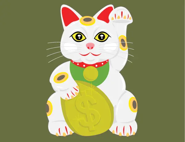 Lucky Cat Vector Free | 123Freevectors