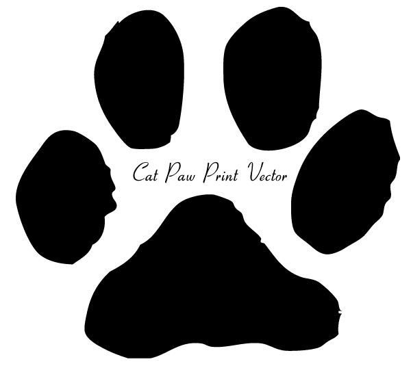 clip art cat paw print free - photo #21