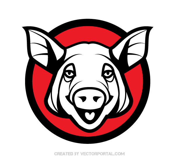 clip art pig head - photo #10