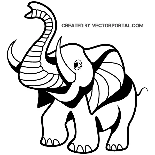 clip art cartoon elephant - photo #26