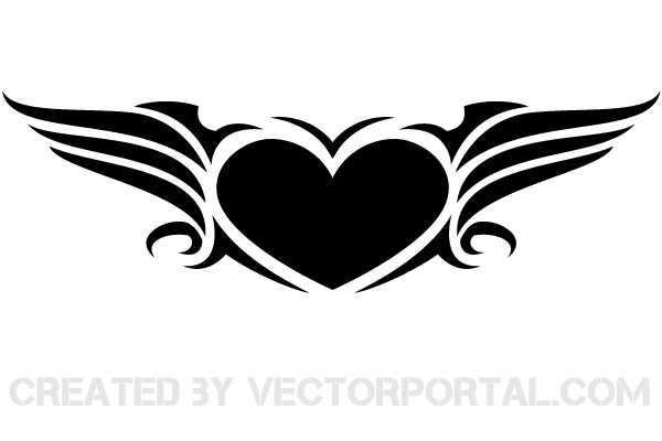 free clipart heart with wings - photo #35