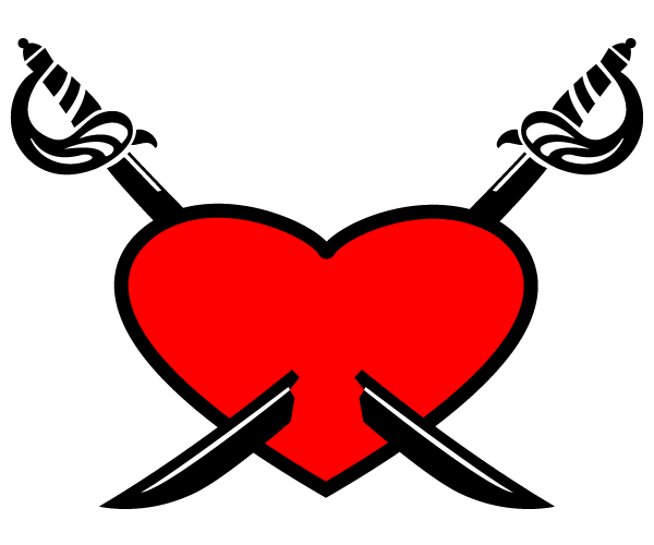 free clipart crossed swords - photo #44