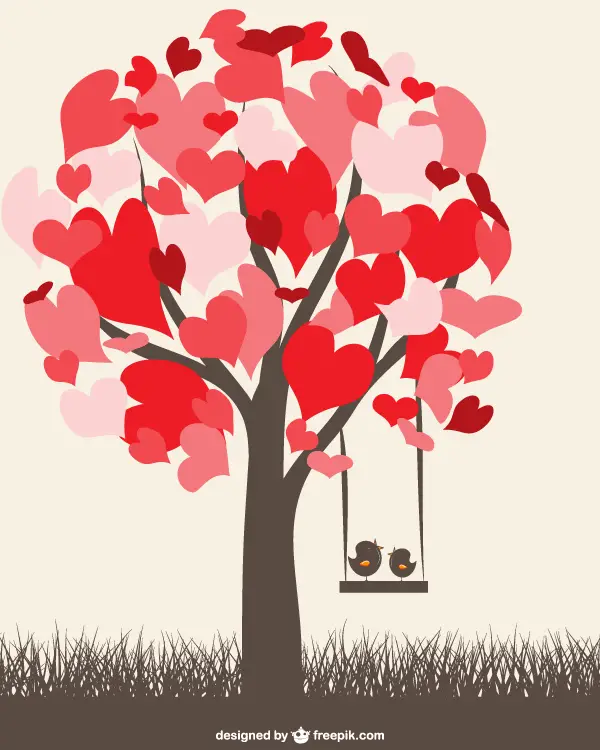 free clip art tree heart - photo #43