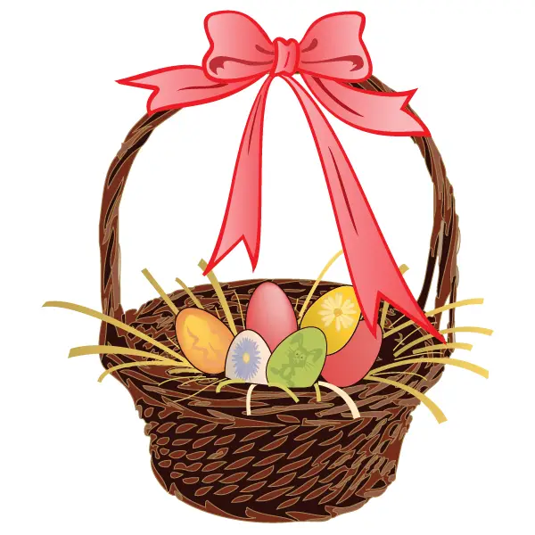 free clipart easter basket with eggs - photo #37
