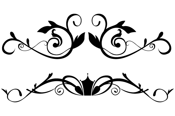 flower clipart black and white vector free download - photo #14
