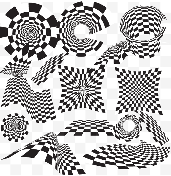 Download Checkered Vector Design Element Vector Pack