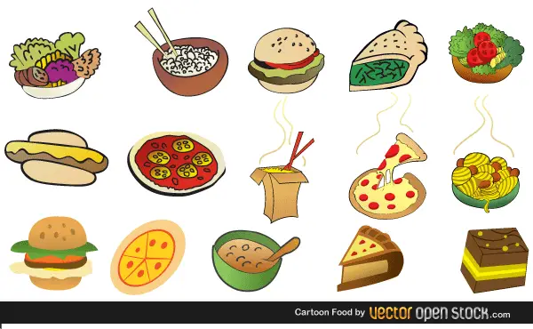 Cartoon Foods Free Vector Images