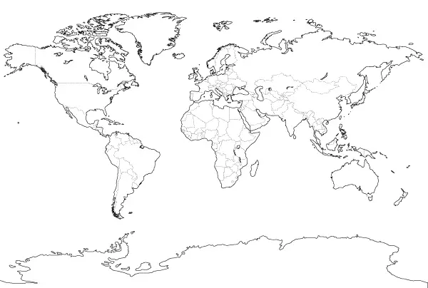 Outline Of World Map