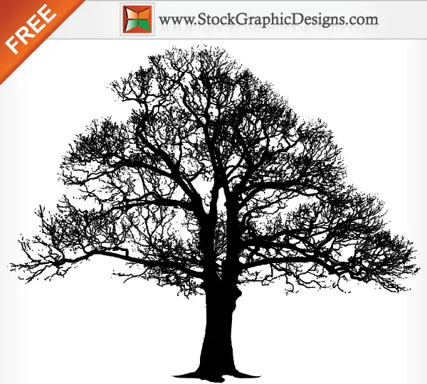 Download Tree Silhouette Free Vector Graphics | 123Freevectors