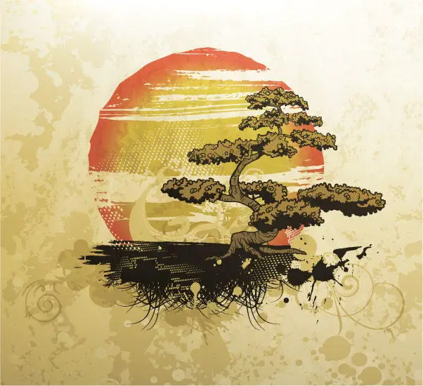 Free Bonsai Tree Vector Illustration