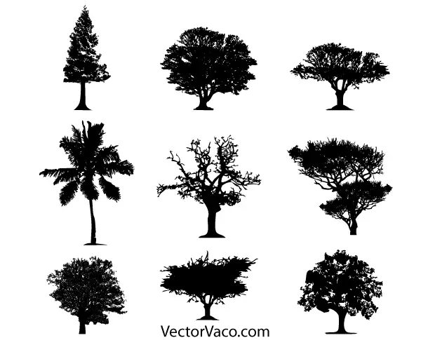 Download Tree Silhouette Vector Free Download