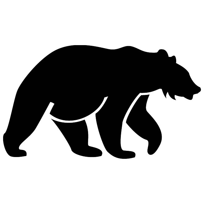 Bear Silhouette Image Free Vector | 123Freevectors