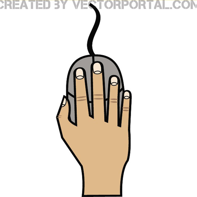 mouse hand clip art - photo #3