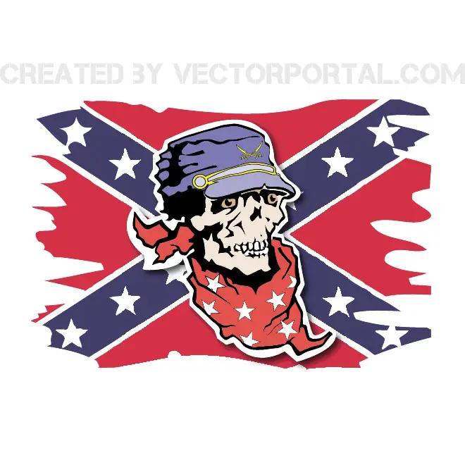 Download Confederate Flag Free Vector | 123Freevectors