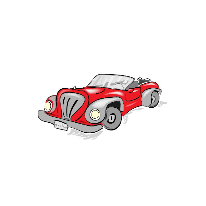 Download Red Car Cartoon Free Vector