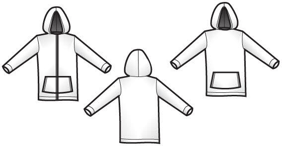 Download Hood template front and back