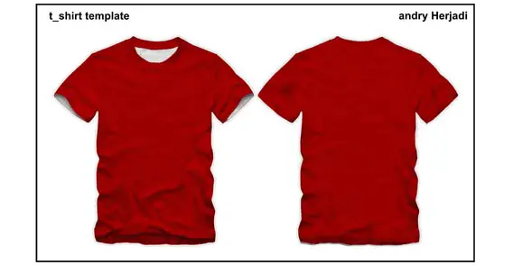 Download T-shirt template front and back